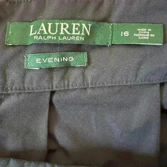 Lauren Ralph Lauren Navy Evening Flare Silhouette Skirt 
Size 16 - Picture 9 of 12